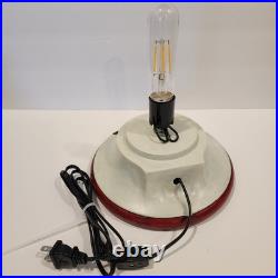 Vintage Hand Painted 15 Ceramic Lighted Christmas Tree with Glitter Flocked Snow