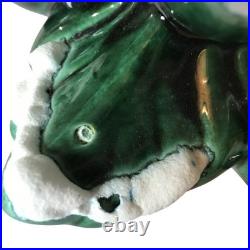 Vintage Handmade Ceramic Christmas Tree With Snow & Lights 14 Tall Vintage Handmade Ceramic Christmas Tree With Snow & Lights 14 Tall