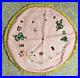 Vintage Handmade Pink Christmas Tree Skirt Sequin Santa Bells Toys Beaded Felt