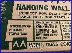 Vintage Hanging Wall Or Door Aluminum Christmas Tree K2000 In Original Box