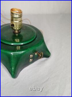 Vintage Holland Mold Ceramic Christmas Tree 19 Star Base 1970's RARE Music Box