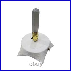 Vintage Holland Mold Flocked Ceramic Christmas Tree with Lights Star Base Large