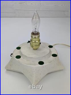 Vintage Holland Mold Lighted Ceramic Christmas Tree 21 Star Base Music Box Vintage Holland Mold Lighted Ceramic Christmas Tree 21 Star Base Music Box