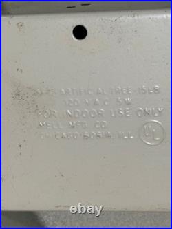 Vintage Holly Time Revolving Aluminum Christmas Tree Turner Stand Works