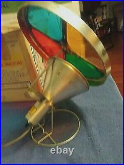 Vintage Imperial 4 Color Rotating Projector Wheel Use On Christmas Aluminum Tree