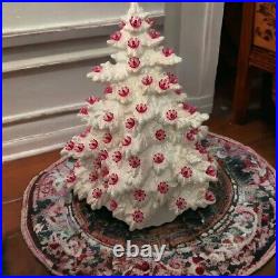 Vintage-Inspired 18 Frazier Fir Ceramic Christmas Tree Handcrafted Holiday