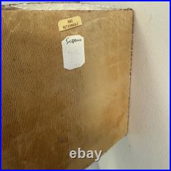 Vintage Italian Florentine Paper Bottle Brush Christmas Tree Glass Ornaments