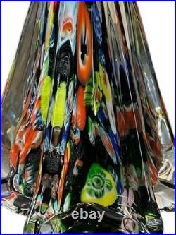 Vintage Italian Murano Millefiori Handblown Glass Christmas Tree Beautiful 9