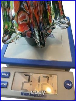 Vintage Italian Murano Millefiori Handblown Glass Christmas Tree Beautiful 9