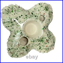 Vintage Jamar Mallory 6pc Treat Tree Ceramic Christmas Tree 15 White Speckled