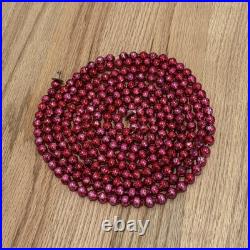 Vintage Japan Made Mercury Glass Red/ Pink Christmas Tree Garland 500 Lot