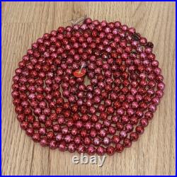 Vintage Japan Made Mercury Glass Red/ Pink Christmas Tree Garland 500 Lot