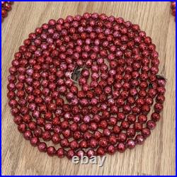 Vintage Japan Made Mercury Glass Red/ Pink Christmas Tree Garland 500 Lot