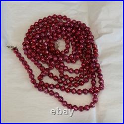 Vintage Japan Made Mercury Glass Red/ Pink Christmas Tree Garland 500 Lot