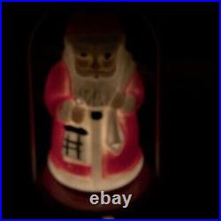 Vintage Japan Santa Christmas Tree Lantern Battery Operated Boxed Set Twinkle