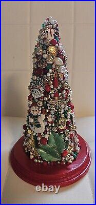 Vintage Jeweled Christmas Tree -New