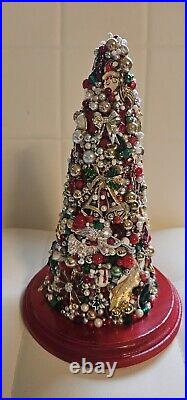 Vintage Jeweled Christmas Tree -New