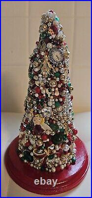 Vintage Jeweled Christmas Tree -New