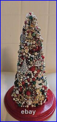 Vintage Jeweled Christmas Tree -New