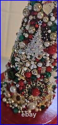 Vintage Jeweled Christmas Tree -New