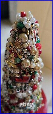 Vintage Jeweled Christmas Tree -New