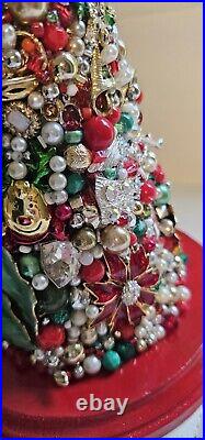 Vintage Jeweled Christmas Tree -New