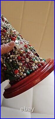 Vintage Jeweled Christmas Tree -New