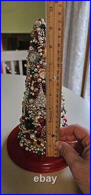 Vintage Jeweled Christmas Tree -New