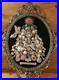 Vintage Jewelry Art CHRISTMAS TREE. 12x 17 1/4 Oval Metal Frame