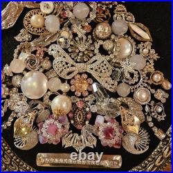 Vintage Jewelry Art CHRISTMAS TREE. 12x 17 1/4 Oval Metal Frame