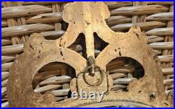 Vintage Jewelry Art CHRISTMAS TREE. 12x 17 1/4 Oval Metal Frame