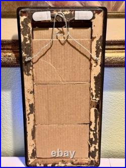 Vintage Jewelry Art Christmas Tree Framed Signed With Lights