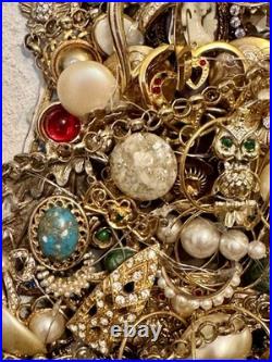 Vintage Jewelry Art Christmas Tree Framed Signed With Lights