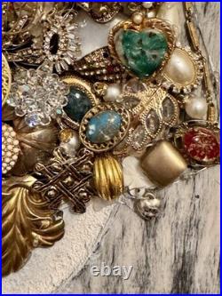 Vintage Jewelry Art Christmas Tree Framed Signed With Lights