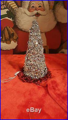 Vintage Jewelry Cone Christmas Tree