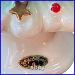 Vintage Josef Originals Christmas Christmas Tree Boy and Girl Rare MCM