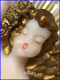 Vintage Koestel Germany Wax Cherub Angel Christmas Tree Topper, Neiman Marcus