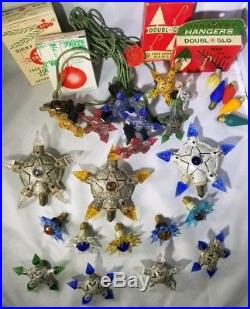 Vintage Kristal Stars RARE Christmas light LOT Matchless Stars, Tree Top & MORE