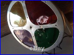 Vintage Lake City Color Wheel Tinsel Aluminum Christmas Tree Light