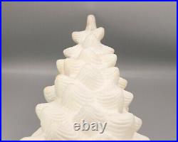Vintage Large 21 Atlantic Mold Ceramic Christmas Tree White UNGLAZED Tree Only