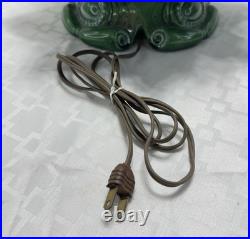 Vintage Large 21 Ceramic Christmas Tree w Silent Night Music Box Atlantic Mold