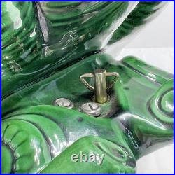 Vintage Large 21 Ceramic Christmas Tree w Silent Night Music Box Atlantic Mold