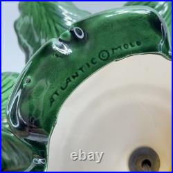 Vintage Large 21 Ceramic Christmas Tree w Silent Night Music Box Atlantic Mold