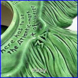 Vintage Large 21 Ceramic Christmas Tree w Silent Night Music Box Atlantic Mold