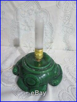 Vintage Large 24 Atlantic Mold Ceramic Christmas Tree with Base & Music Box AS IS