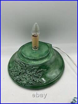 Vintage Large Nowell Mold Flocked Ceramic Christmas Tree 16 Inches Read