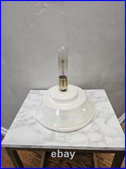 Vintage Large White Light Up Christmas Tree 17 with Base 1970s Yellow Birds