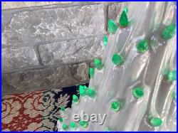 Vintage Lava Volcano Pearl Essence Ceramic Christmas Tree Star Base 20 1/2 T