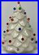 Vintage Lenape Ceramic Christmas Tree White Electric Tested Original Box & More