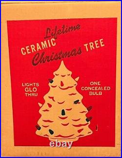 Vintage Lenape Ceramic Christmas Tree White Electric Tested Original Box & More